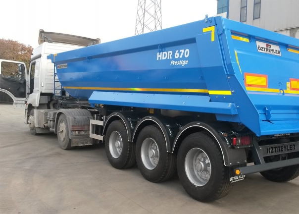 Oztreyler HDR 670 PRESTIGE crushed stone dump truck
