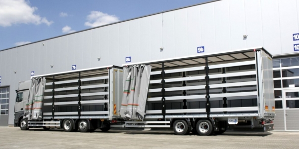 Trailer for BDF container Gniotpol