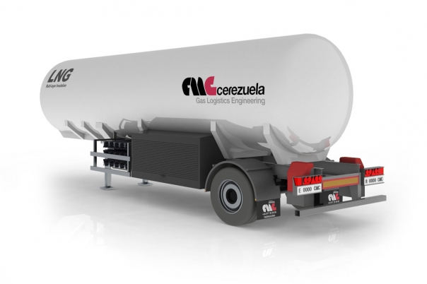 Напівпричіп для транспортування та розподілу СПГ CMC (1 вісь)