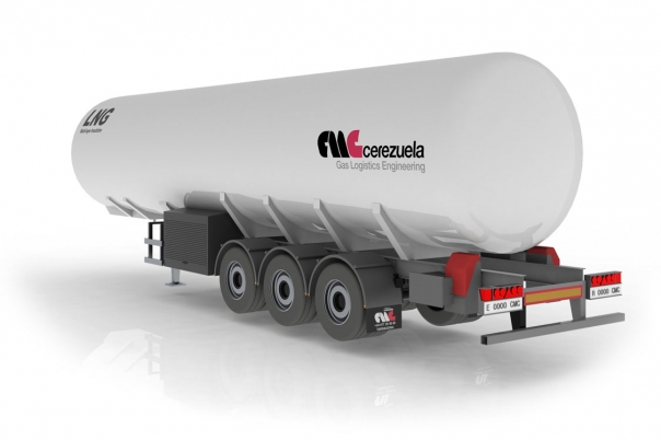 Полуприцеп для первичной транспортировки СПГ CMC (3 оси)