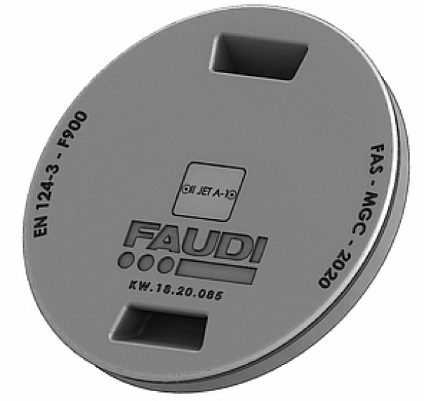 Manhole cover for FAUDI aviation fuel hydrant