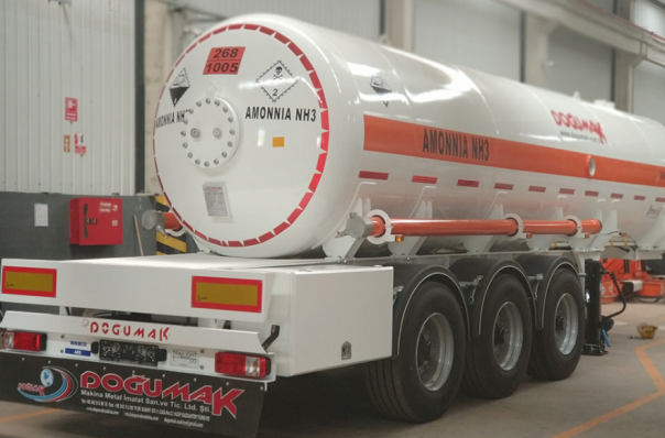 Ammonia transport tank