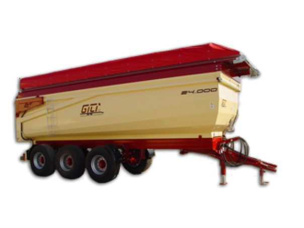 Three-axle boat-type trailer Gili