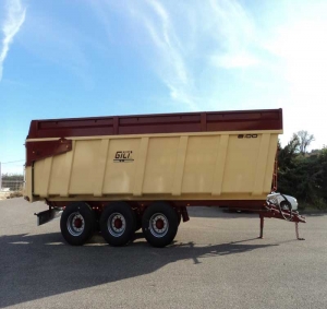 Three-axle boat-type trailer Gili