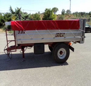 Single axle trailer with stainless steel Gili