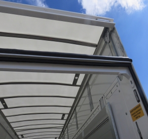 Semitrailer all-metal with lifting roof LeciTrailer