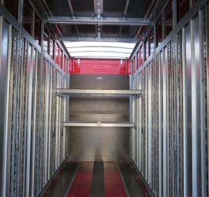 Semitrailer all-metal with lifting roof LeciTrailer
